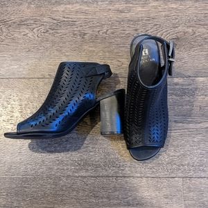 White Mountain peep toe heels